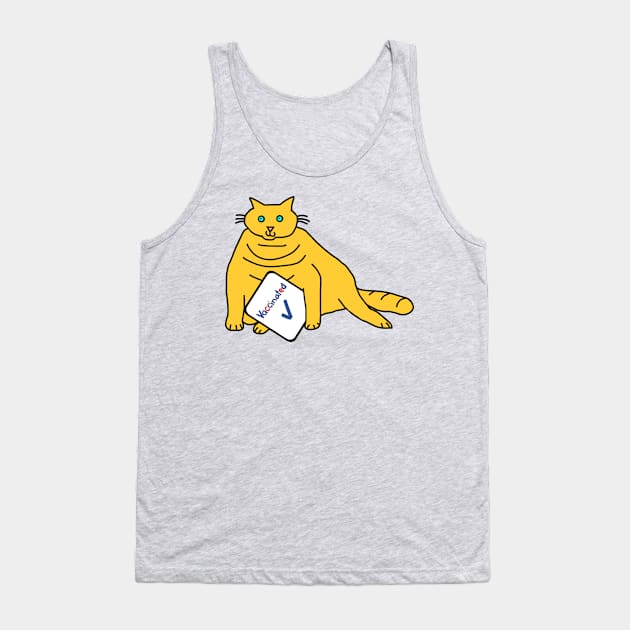 Chubby Cats Get Vaccinated Tank Top by ellenhenryart